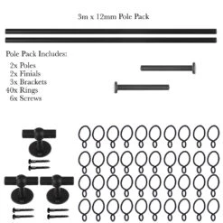3m 12mm Button Pack In Beeswax -Curtains & Poles Sales 843bw 20