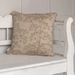 Cushion Cover In Reversed Soft Green Cow Parsley 5 Cushion Cover In Reversed Soft Green Cow Parsley -Curtains & Poles Sales SCCPGNREV 12