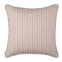 Cushion Cover In Coral Cottage Stripe