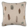 Cushion Cover In Stone Featherdown Contrast Piping -Curtains & Poles Sales SCFESTAQ 11