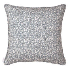 Cushion Cover In Indigo Spring Leaf