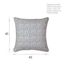 Cushion Cover In Indigo Spring Leaf 8 Cushion Cover In Indigo Spring Leaf -Curtains & Poles Sales SCSLIN 13