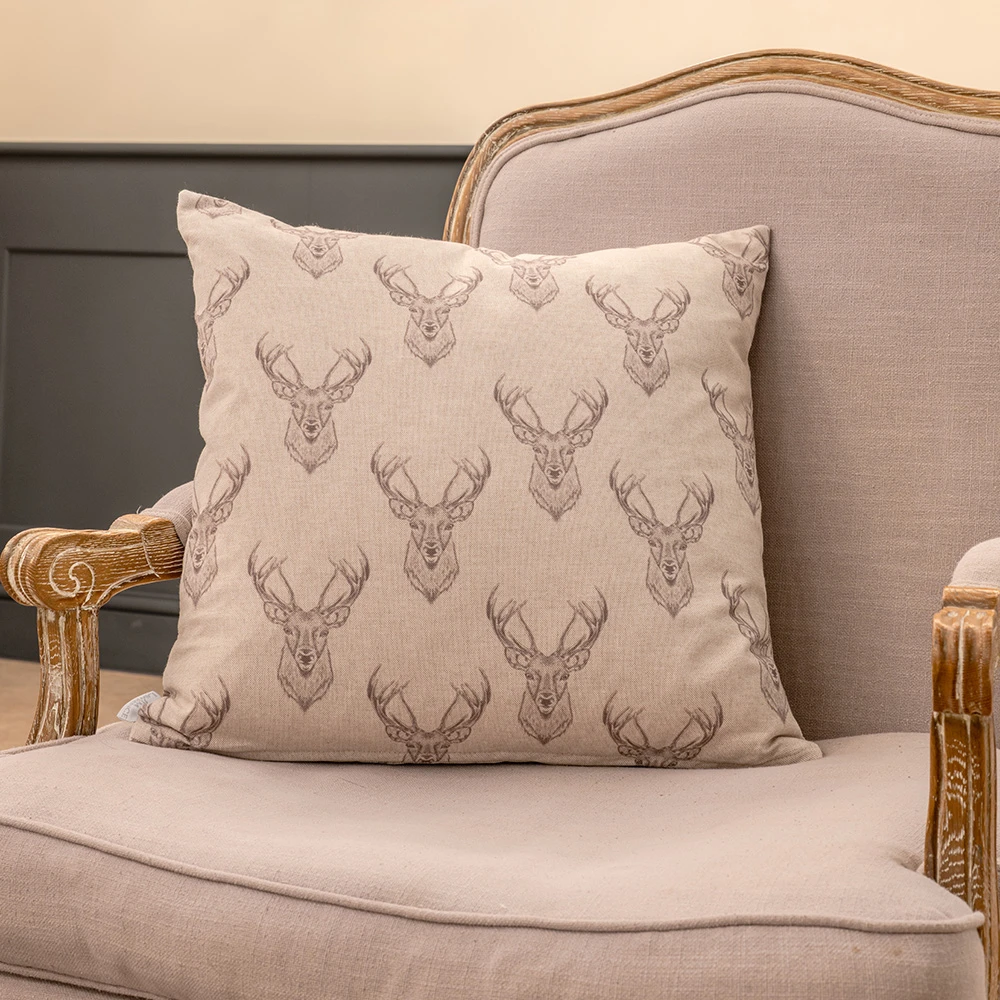 Cushion Cover In Natural Stag 4 Cushion Cover In Natural Stag - Image 2
