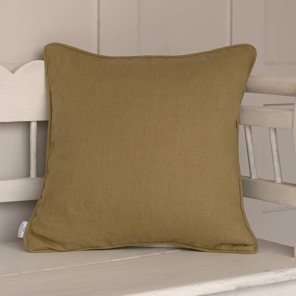 Cushion Cover In Sage Waterford 4 Cushion Cover In Sage Waterford - Image 2