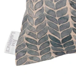 Cushion Cover In Indigo Watercolour Leaf -Curtains & Poles Sales SCWLIN 20