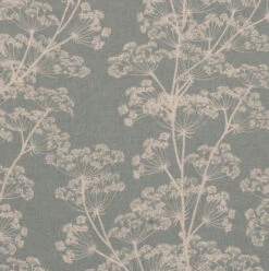 Cow Parsley Fabric In Duck Egg
