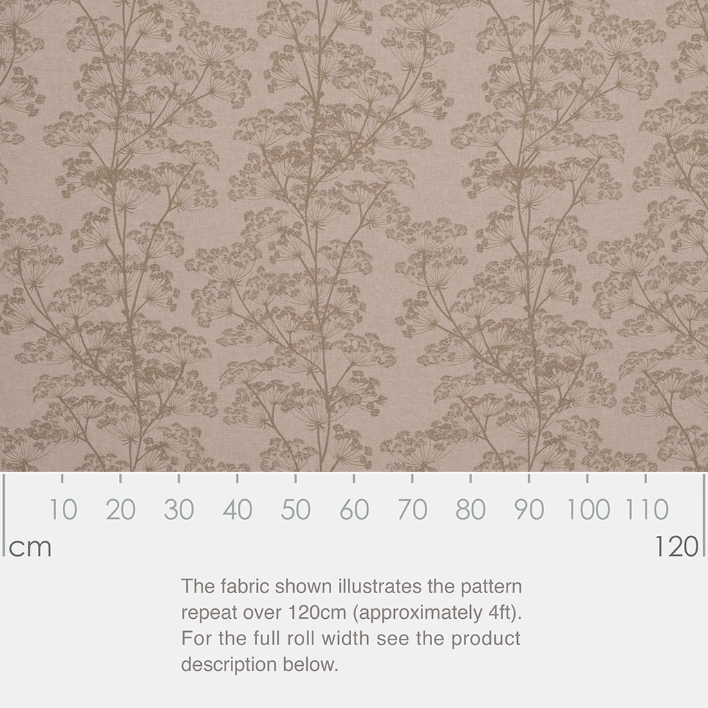 Cow Parsley Fabric In Reversed Soft Green 5 Cow Parsley Fabric In Reversed Soft Green - Image 3