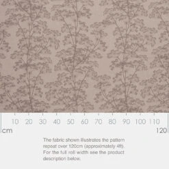 Cow Parsley Fabric In Reversed Soft Grey -Curtains & Poles Sales SRCPSGREV 13