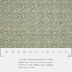 Spring Leaf Fabric In Rich Green -Curtains & Poles Sales SRSLRG 13