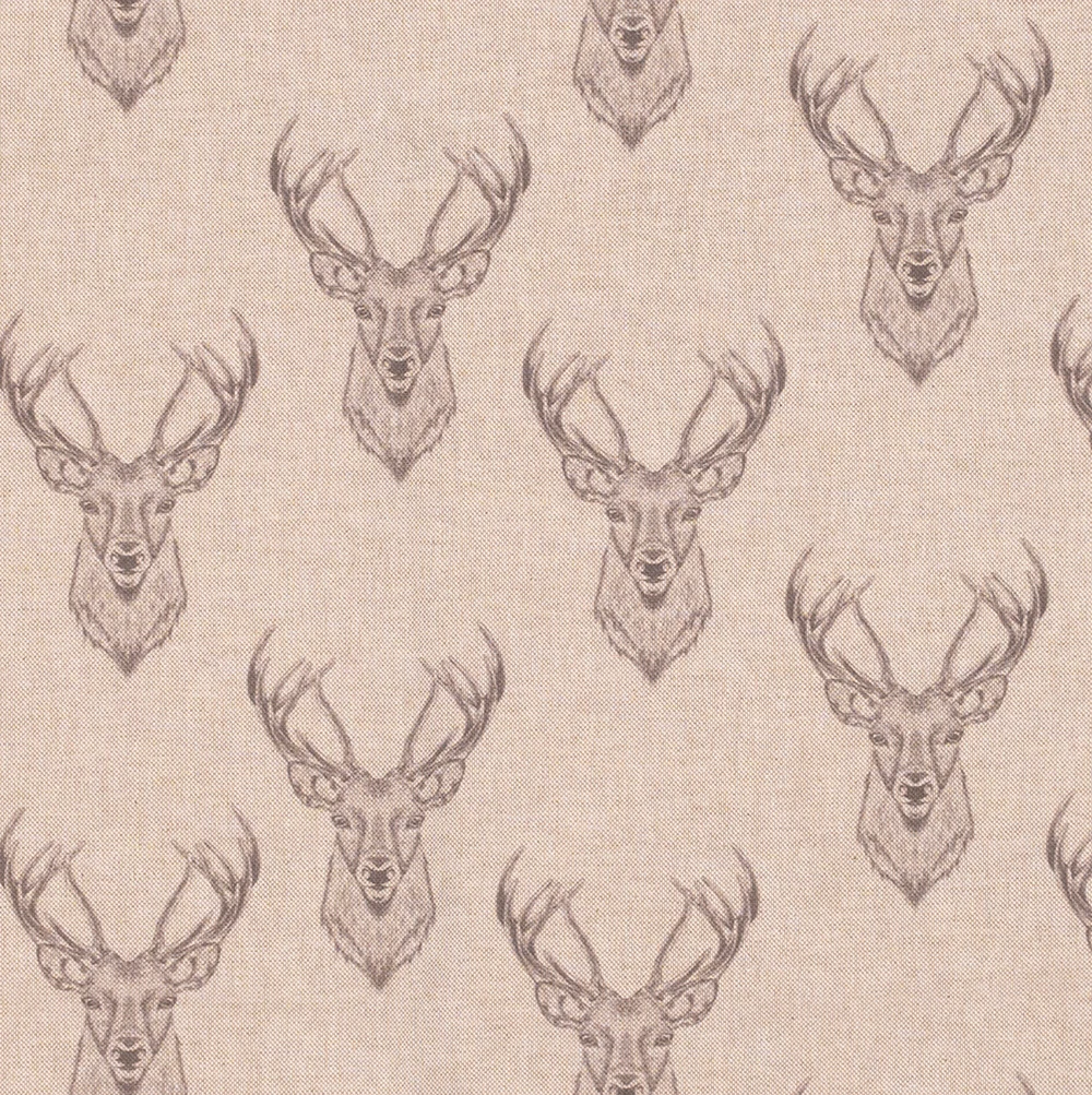 Stag Fabric In Natural 3 Stag Fabric In Natural