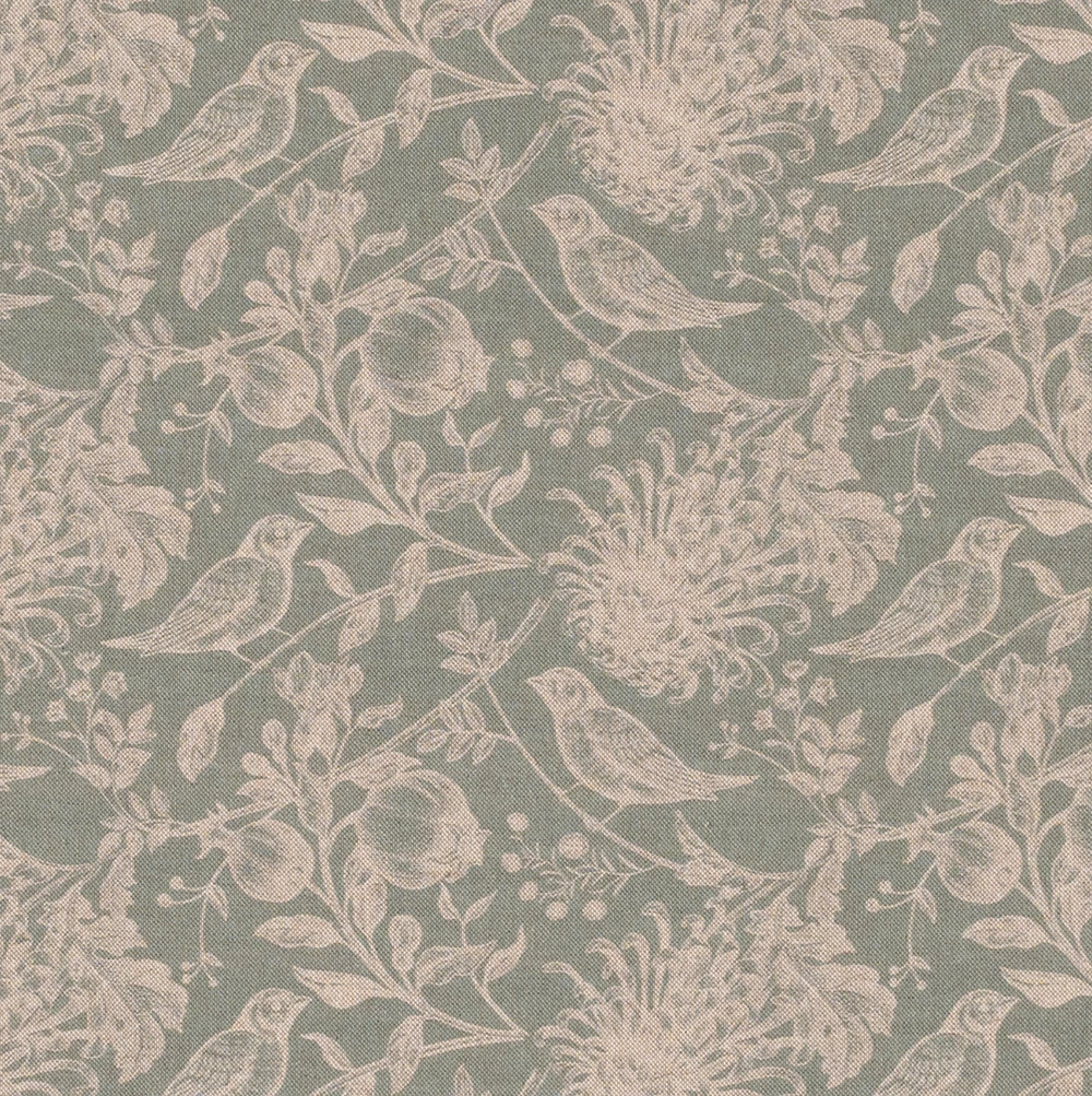 Woodland Fabric In Duck Egg 3 Woodland Fabric In Duck Egg