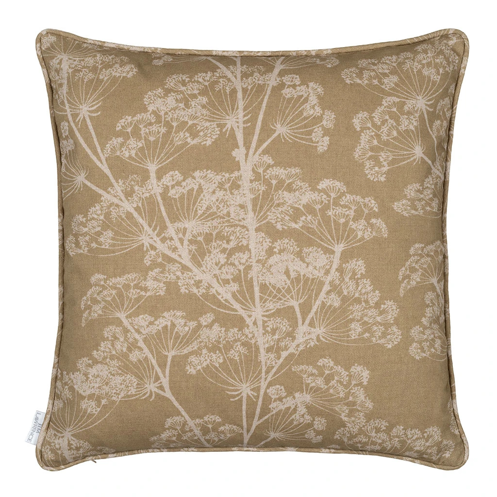 Cushion Cover In Gold Cow Parsley 3 Cushion Cover In Gold Cow Parsley