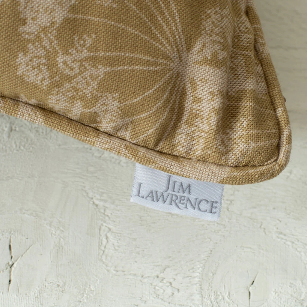 Cushion Cover In Gold Cow Parsley 6 Cushion Cover In Gold Cow Parsley - Image 4