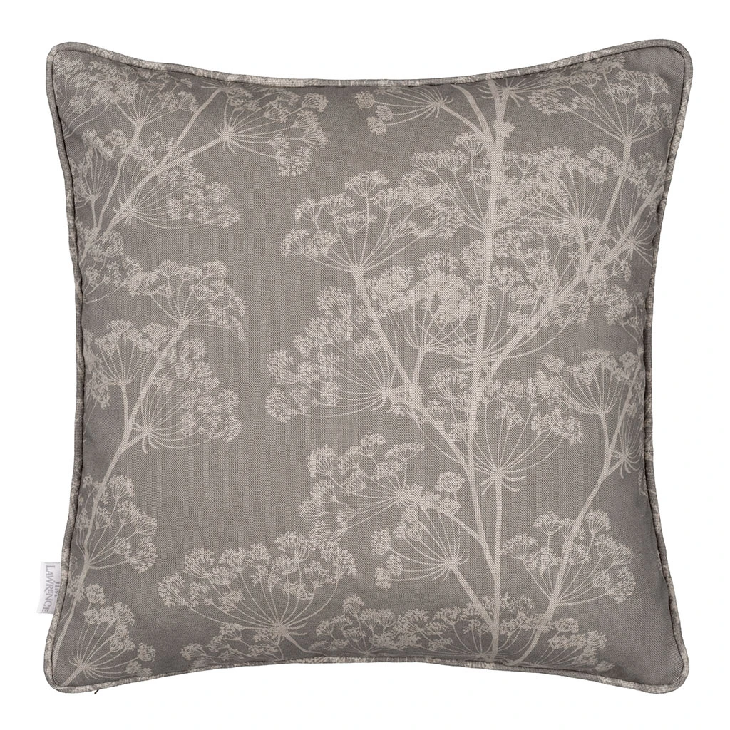 Cushion Cover In Soft Grey Cow Parsley 3 Cushion Cover In Soft Grey Cow Parsley