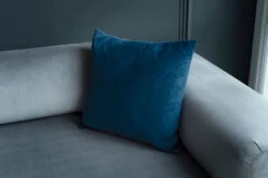 Cushion Cover In Navy Blue Hunstanton Velvet -Curtains & Poles Sales schunb 30