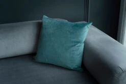 Cushion Cover In Teal Hunstanton Velvet -Curtains & Poles Sales schute 30