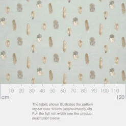 Featherdown Fabric In Duck Egg Blue -Curtains & Poles Sales srfede 2