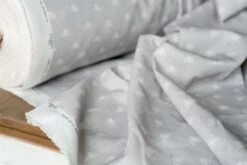 Honey Bees Fabric In Soft Grey 8 Honey Bees Fabric In Soft Grey -Curtains & Poles Sales srhbsg 30