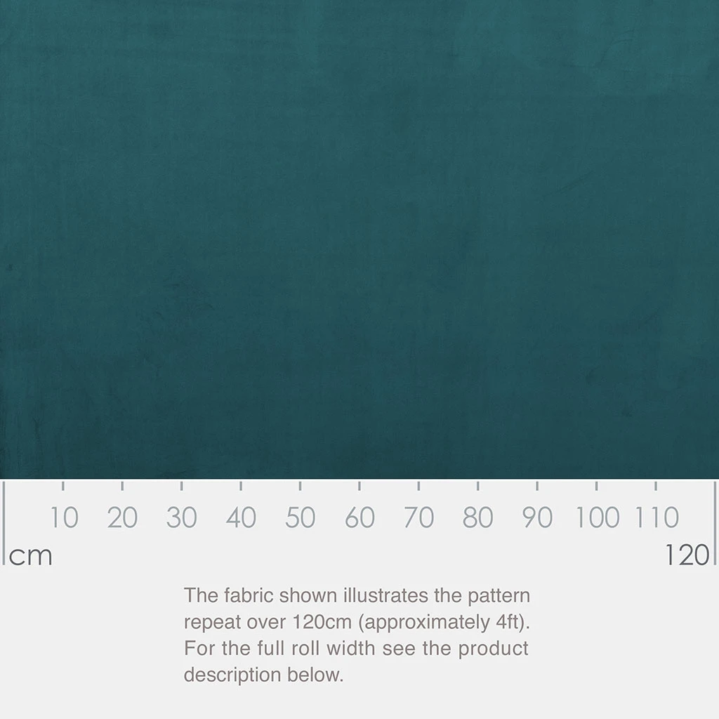 Hunstanton Velvet Fabric In Teal 4 Hunstanton Velvet Fabric In Teal - Image 2