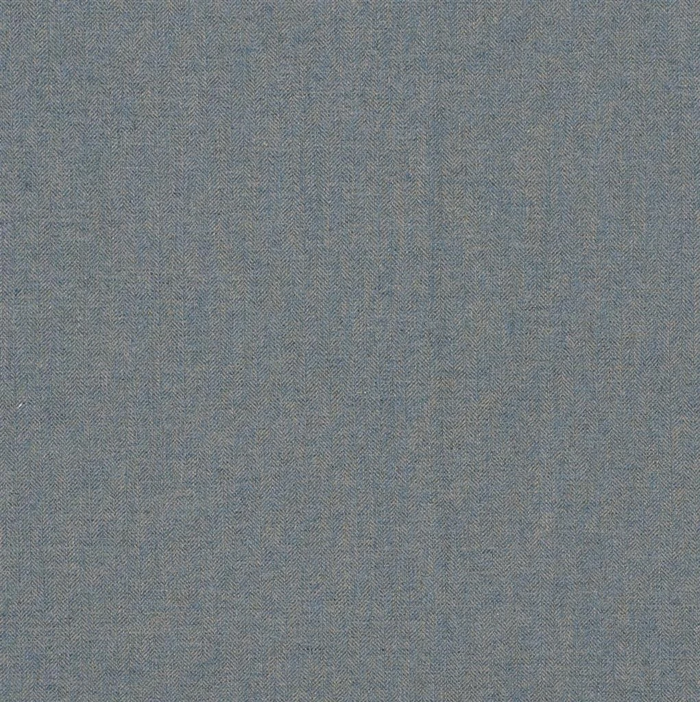 Lovat Herringbone Tweed Fabric In Blue 3 Lovat Herringbone Tweed Fabric In Blue