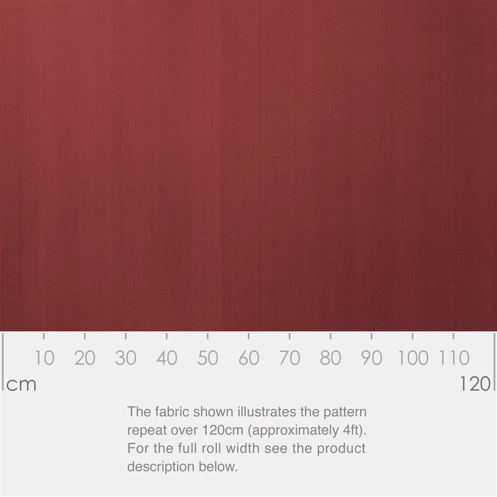 Silk Dupion Fabric In Antique Red 4 Silk Dupion Fabric In Antique Red - Image 2
